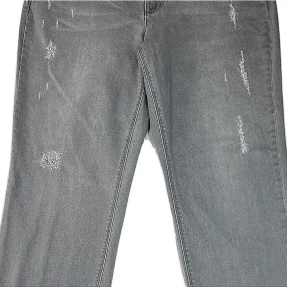 Two By Vince Camuto Jeans Women's 34/14 Gray Charcoal Distressed Denim TAG 32/14 - Picture 15 of 16